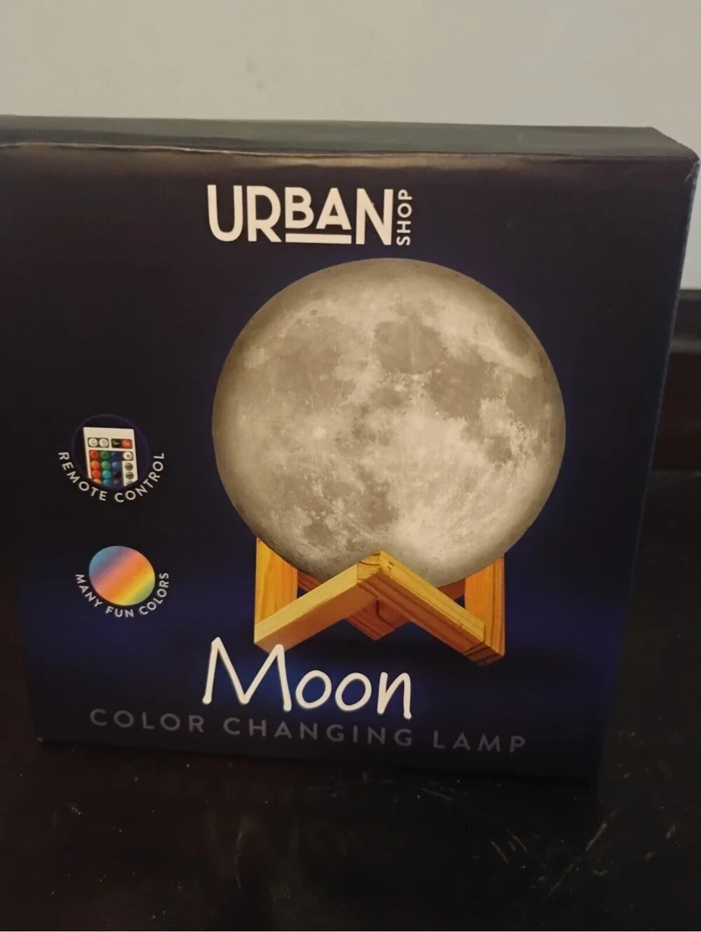 Urban Shop Moon Color Changing Lamp with Remote Control